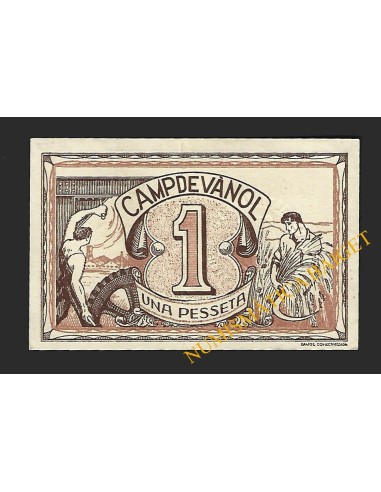 CAMPDEVÀNOL (Girona) - 1 peseta 1937