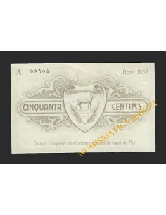 CANET DE MAR (Barcelona) - 50 cèntims 1937 2