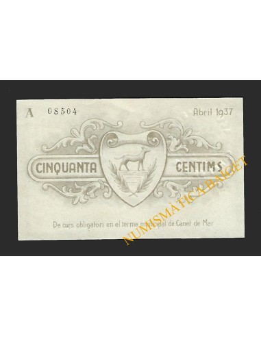 CANET DE MAR (Barcelona) - 50 cèntims 1937