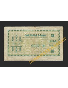 CAPÇANES (Tarragona) - 1 pesseta 1937 2