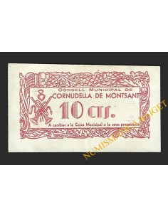 CORNUDELLA DE MONTSANT(Tarragona) - 10 cèntims 1937
