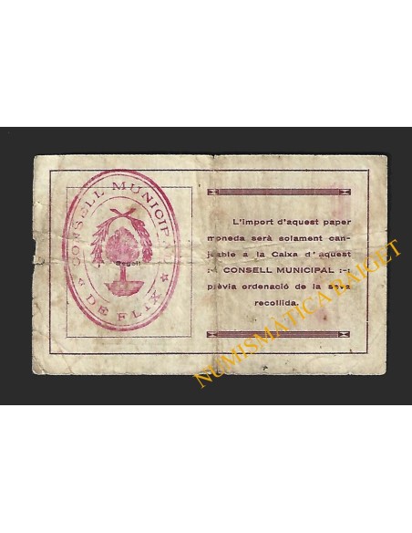 FLIX (Tarragona) - 2 pessetes 1937