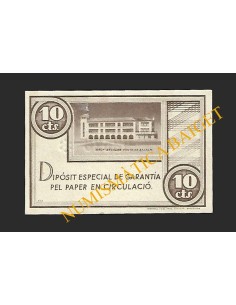 FONTS DE SACALM (Girona) - 10 cèntims 1937 2