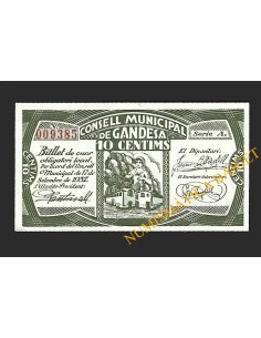 GANDESA (Tarragona) - 10 cèntims 1937