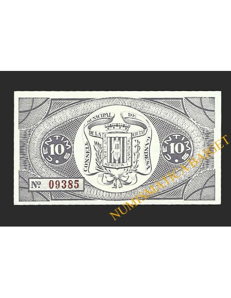 GANDESA (Tarragona) - 10 cèntims 1937