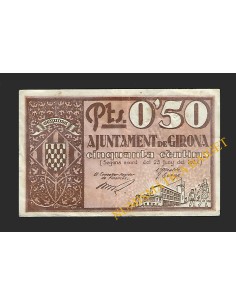 GIRONA - 0'50 pessetes 1937