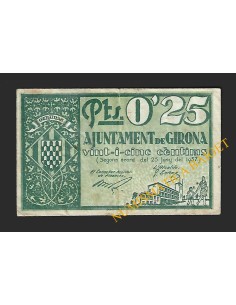GIRONA - 0'25 pessetes 1937