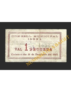 ISONA (Lleida) - 1 pesseta 1937