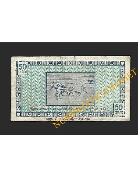 JUIÀ (Girona) - 50 cèntims 1937