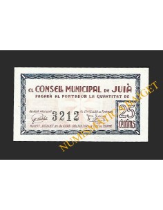JUIÀ (Girona) - 25 cèntims 1937