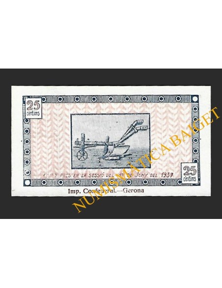 JUIÀ (Girona) - 25 cèntims 1937