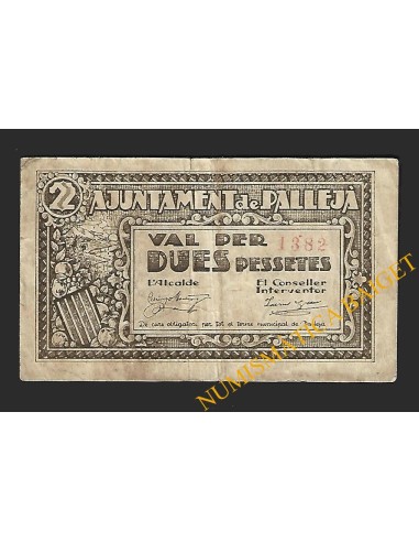 PALLEJÀ (Barcelona) - 2 pessetes 1937