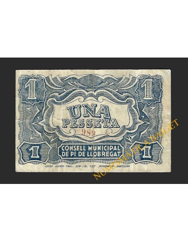 PI DE LLOBREGAT (Barcelona) - 1 pesseta 1937