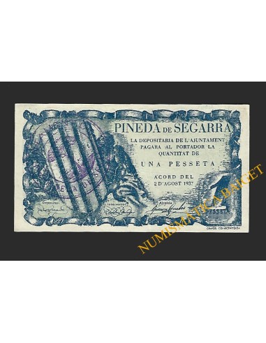 PINEDA DE SEGARRA (Lleida) - 1 pesseta 1937