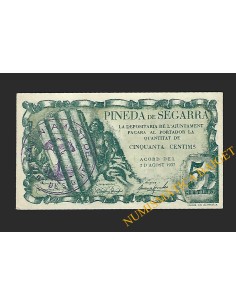 PINEDA DE SEGARRA (Lleida) - 50 cèntims 1937