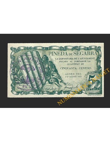 PINEDA DE SEGARRA (Lleida) - 50 cèntims 1937