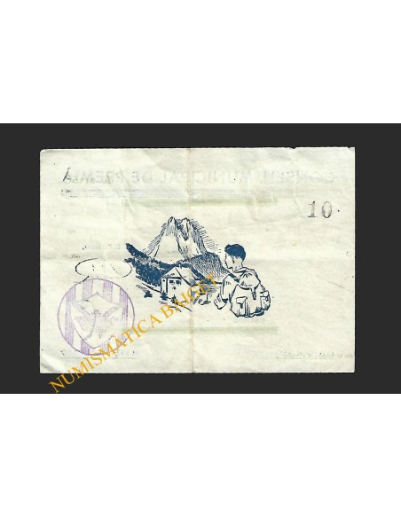 PREMIÀ (Barcelona) - 1 pesseta 1937