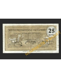 PUIG-ALT DE TER (Girona) - 25 cèntims 1937