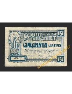RIPOLLET (Barcelona) - 50 cèntims 1937