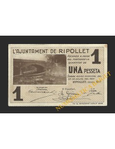 RIPOLLET (Barcelona) - 1 pesseta 1937