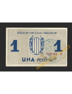 RIPOLLET (Barcelona) - 1 pesseta 1937 2