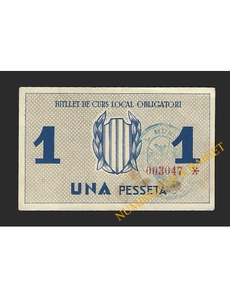 RIPOLLET (Barcelona) - 1 pesseta 1937