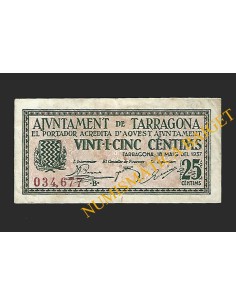 TARRAGONA - 25 cèntims 1937