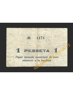 VILA-RODONA (Tarragona) - 1 pesseta 1937 2
