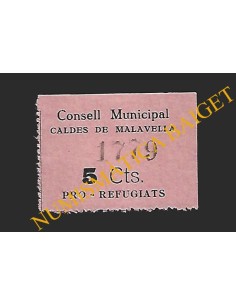 CALDES DE MALAVELLA (Girona) - 5 cèntims (Guerra Civil)