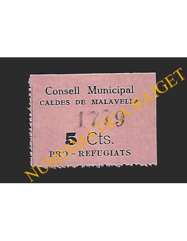 CALDES DE MALAVELLA (Girona) - 5 cèntims (Guerra Civil)