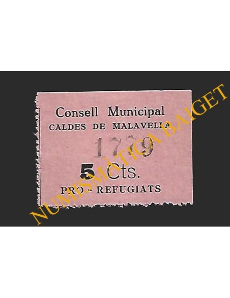CALDES DE MALAVELLA (Girona) - 5 cèntims (Guerra Civil)