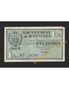 BANYOLES (Girona) - 1 pesseta 1937