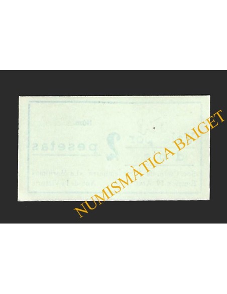 Sociedad Cooperativa - La Marítima - Torredembarra 2 pesetas