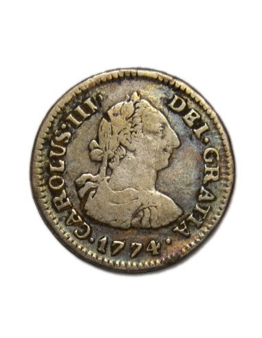 CARLOS III - 1/2 REAL 1774 - Potosí