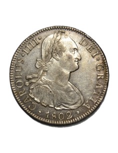CARLOS IV - 8 REALES  1802 MEXICO