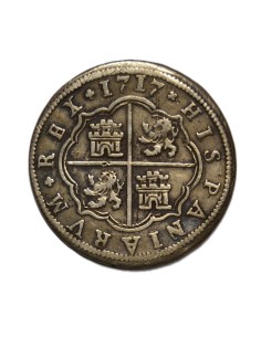 FELIPE V  -  2 Reales 1717 Segovia - J 2