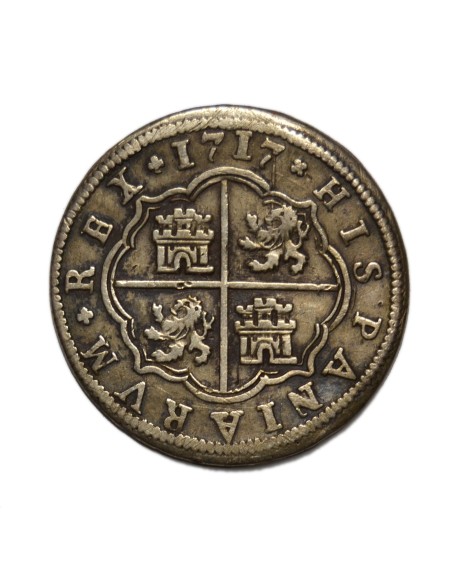 FELIPE V  -  2 Reales 1717 Segovia - J