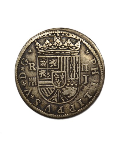 FELIPE V  -  2 Reales 1717 Segovia - J