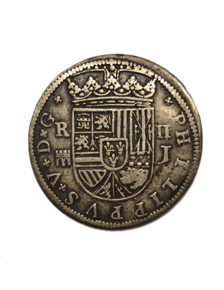 FELIPE V  -  2 Reales 1717 Segovia - J