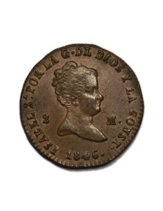 ISABEL II - 2 Maravedís 1846 - Segovia
