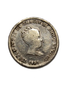 ISABEL II - 2 Reales 1851 - Sevilla