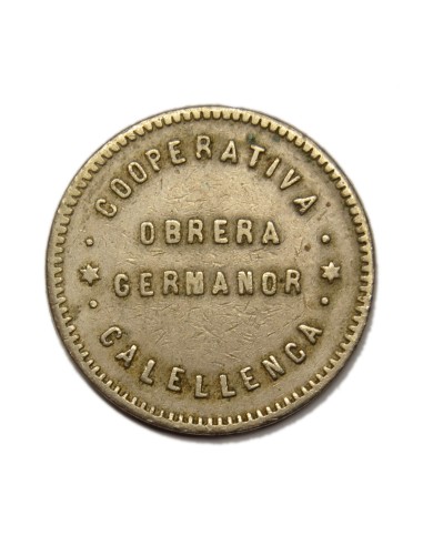 COOPERATIVA OBRERA GERMANOR CALELLENCA - CALELLA - 1 PESSETA