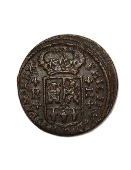 FELIPE V -  2 Maravedís 1718 - Barcelona