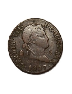 FERNANDO VII - 2 Maravedís 1827 - Segovia