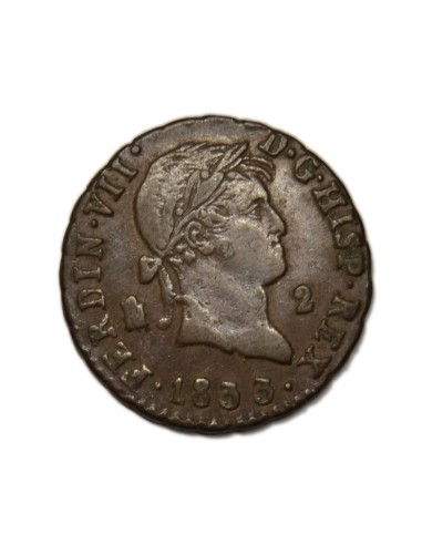 FERNANDO VII - 2 Maravedís 1833 - Segovia
