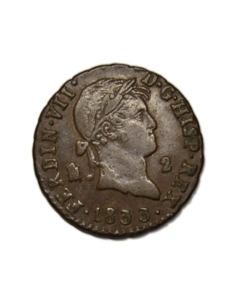 FERNANDO VII - 2 Maravedís 1833 - Segovia