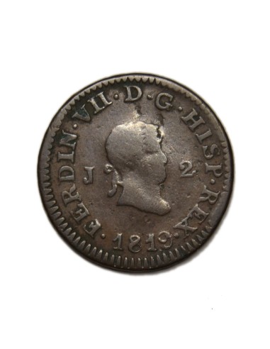 FERNANDO VII - 2 Maravedís 1819- Jubia