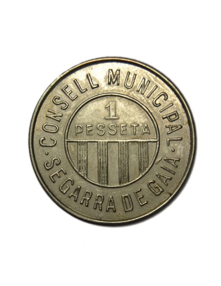 CONSEJO MUNICIPAL DE SEGARRA DE GAIA - 1 PESETA 1937