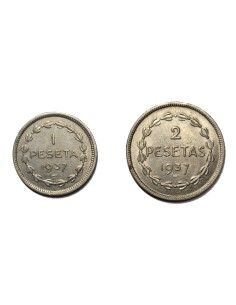 GOBIERNO DE EUZKADI - 1 y 2 PESETAS 1937 2