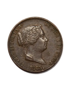 ISABEL II - 25 céntimos de Real 1863